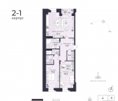 3-комн, 99 кв м, этаж 3/8 Фабричная улица, 26