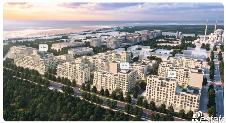 1-комн квартира в новом доме Дербент, улица Сальмана