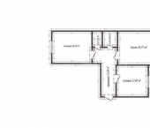 2-комн, 82кв м, этаж 3/8 ул Крымская, 57