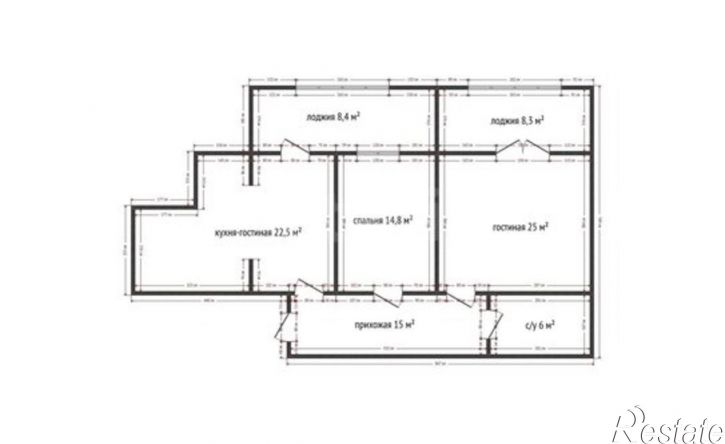 2-комн квартира Махачкала, улица Ирчи Казака, 75