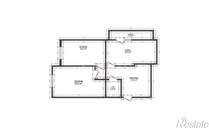 2-комн квартира Махачкала, Газпромная улица, 15к7