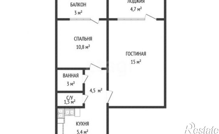 1-комн квартира Каспийск, улица Ленина, 41