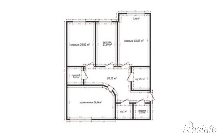 3-комн квартира Каспийск, проспект Акулиничева, 33А