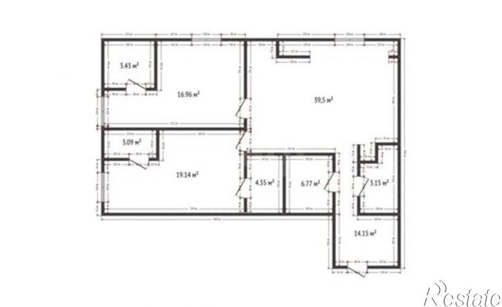 3-комн квартира Махачкала, улица Абдул-Вагаба Сулейманова, 30