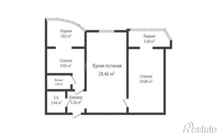 2-комн квартира Махачкала, улица Юсупа Акаева, 25А