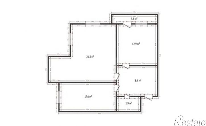 2-комн квартира Каспийск, улица М. Халилова, 48Б