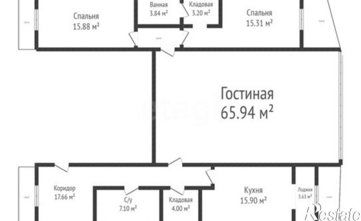 4-комн квартира Махачкала, улица Хаджи Булача, 14Б