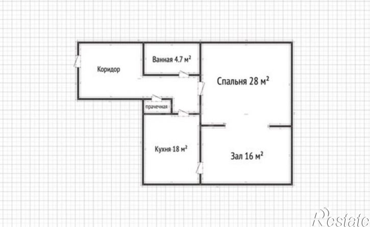 2-комн квартира Махачкала, проспект Петра I, 103Вк1