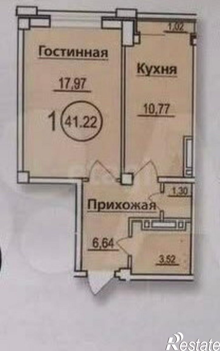 1-комн квартира Махачкала, улица Титова, 144к5