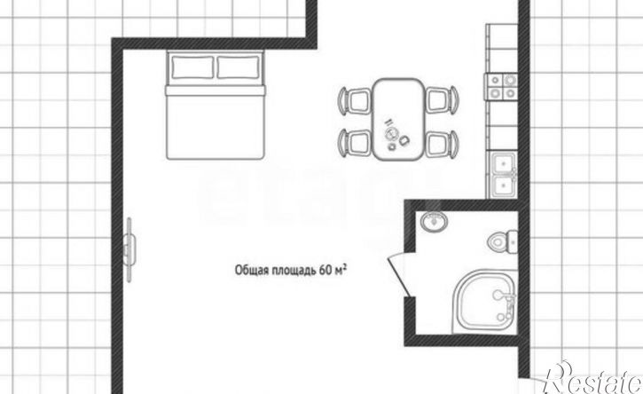1-комн квартира Каспийск, Каспийское шоссе, 26