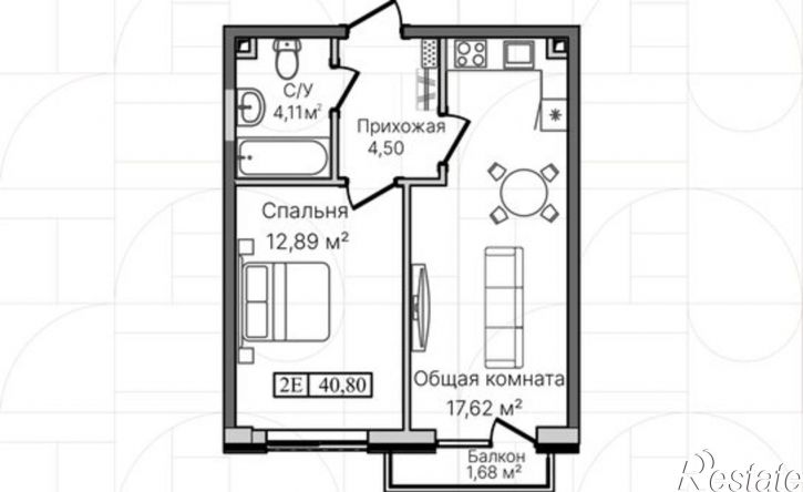 2-комн квартира в новом доме Каспийск, Кирпичный район